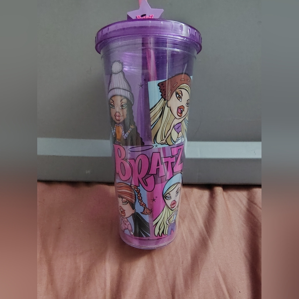 Bratz Purple Tumbler with Straw